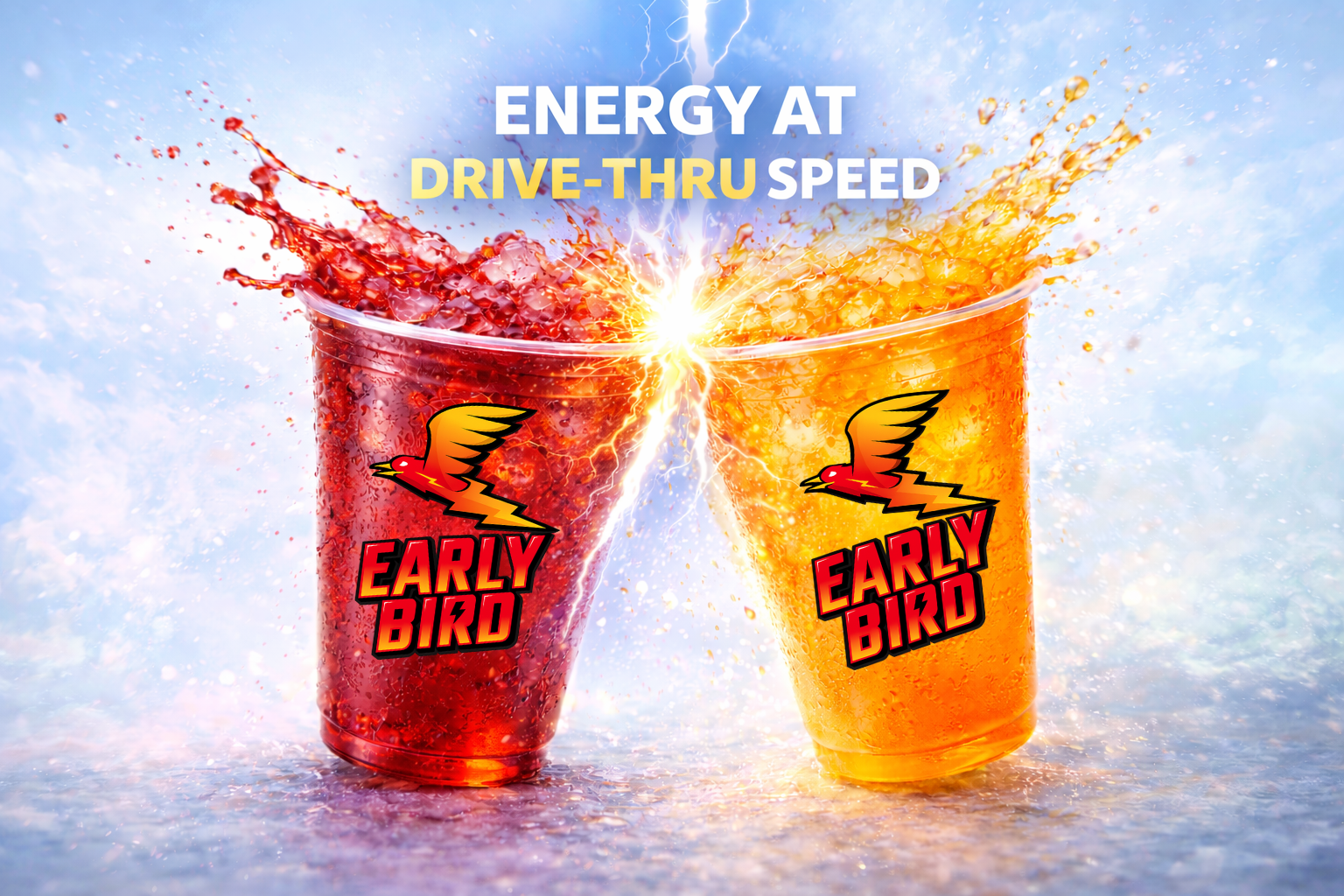 Energy at Drive-Thru Speed - Early Bird signature drinks