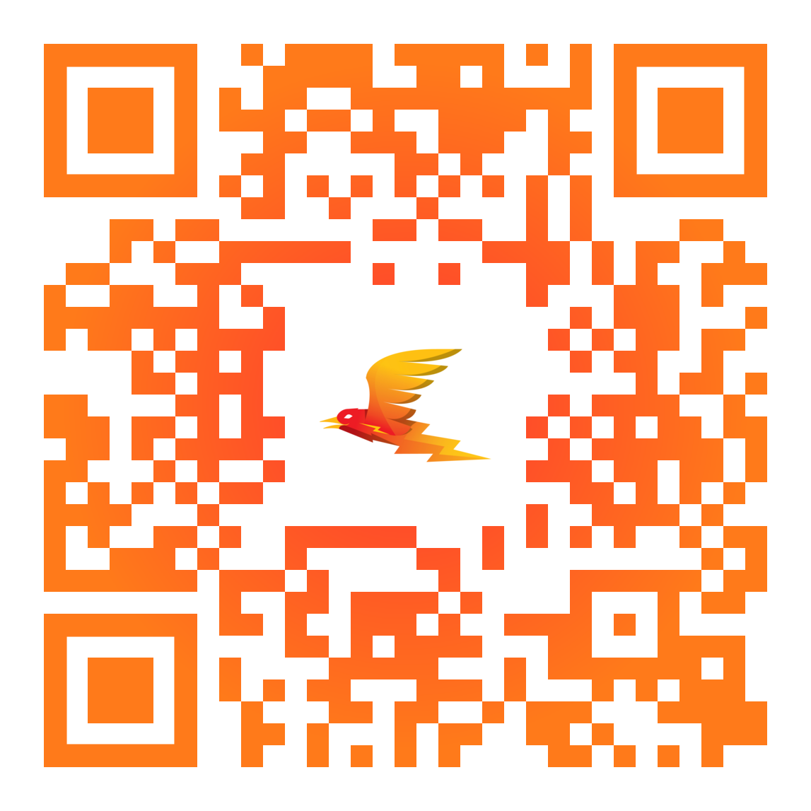 QR code to download the Early Bird app